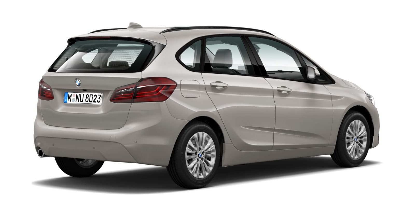 BMW BMW 2er in Silber von hinten