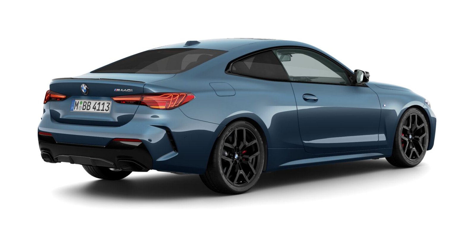 BMW BMW 4er in Blau von hinten BMW BMW 4er in Blau von hinten
