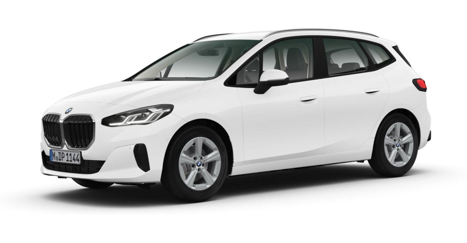 BMW 220i Active Tourer in Weiß von vorne