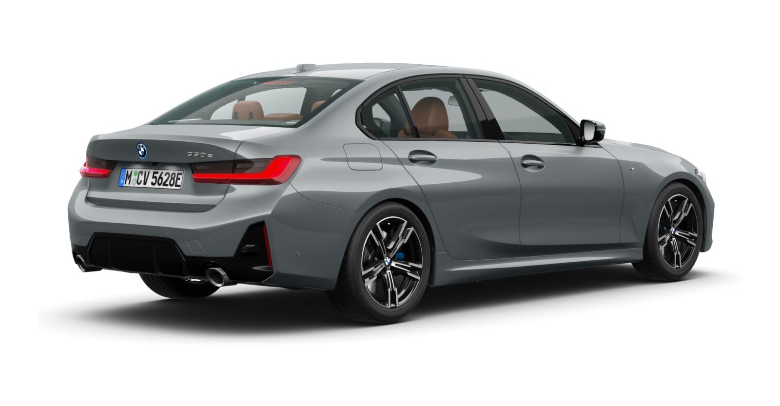 BMW BMW 3er in Grau von hinten