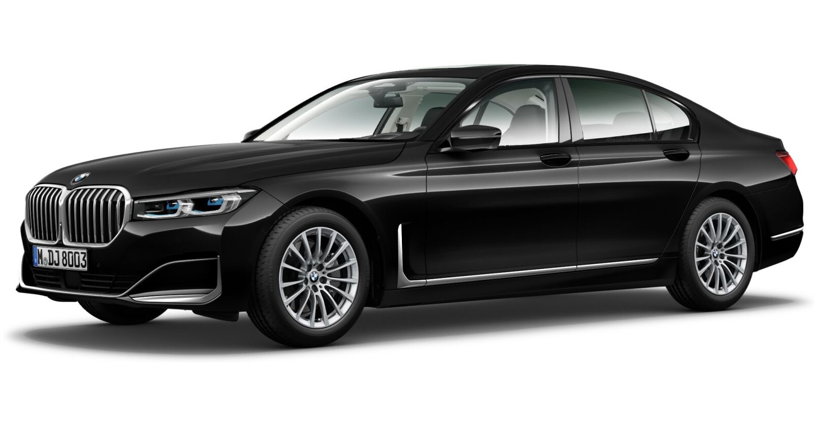 BMW BMW 7er in Schwarz von vorne BMW BMW 7er in Schwarz von vorne
