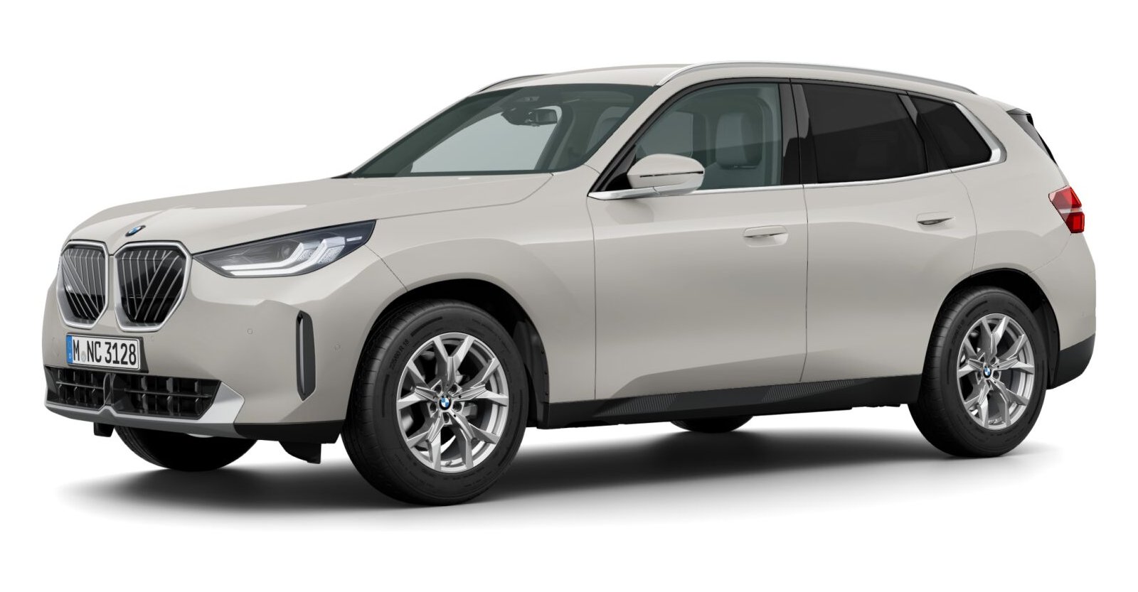 BMW X3 20d xDrive in Grau von vorne