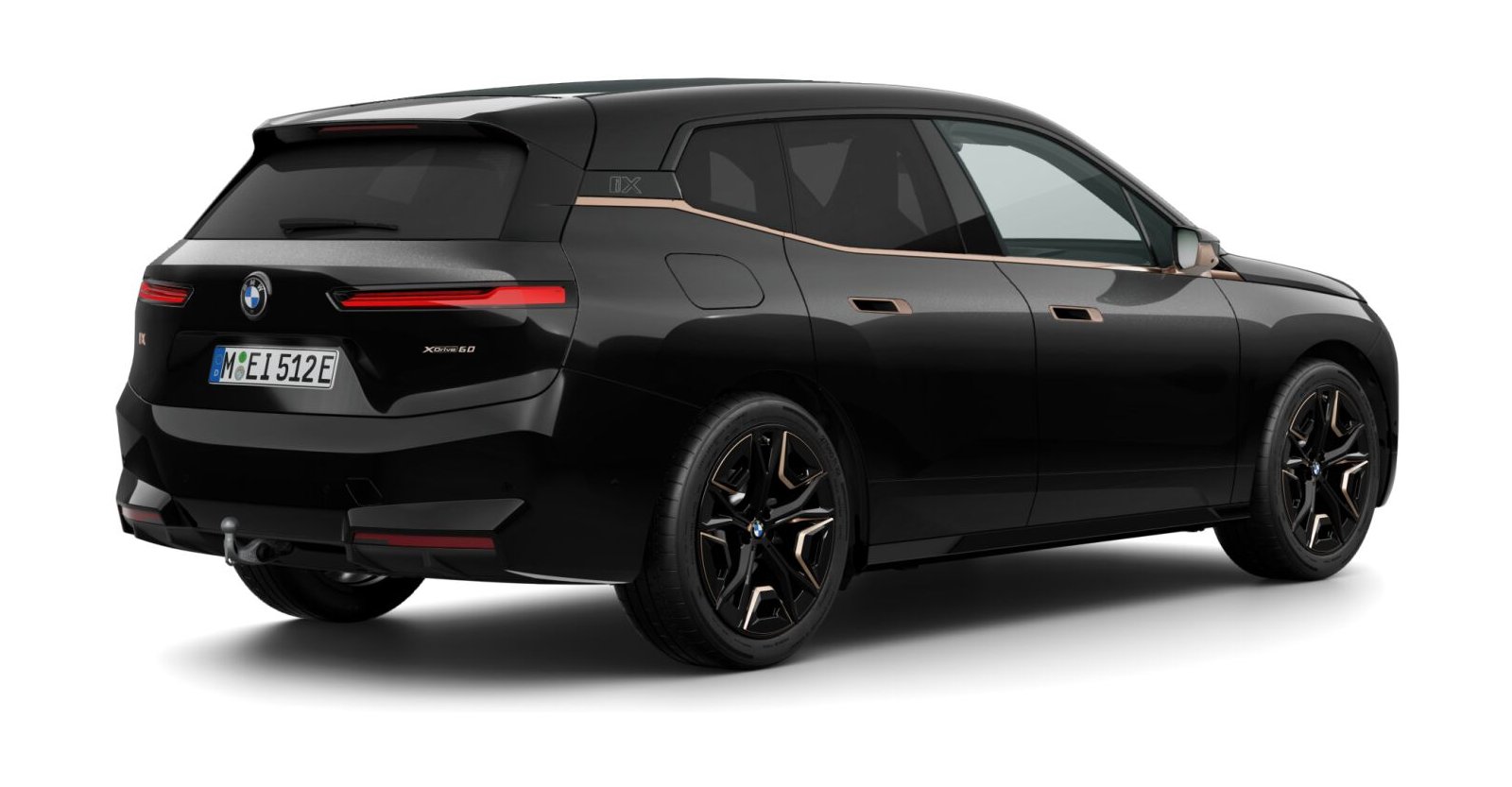 BMW BMW I in Schwarz von hinten