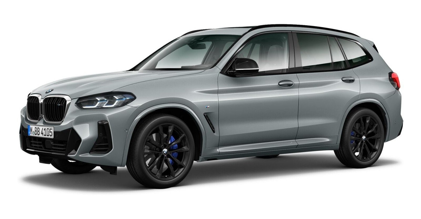 BMW X3 M40d in Grau von vorne BMW X3 M40d in Grau von vorne