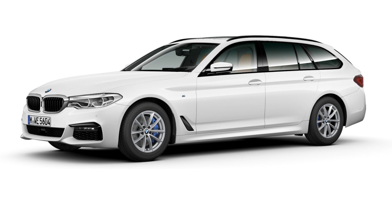 BMW BMW 5er in Weiß von vorne BMW BMW 5er in Weiß von vorne