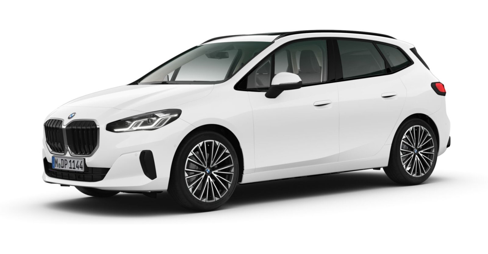 BMW 220i Active Tourer in Weiß von vorne BMW 220i Active Tourer in Weiß von vorne
