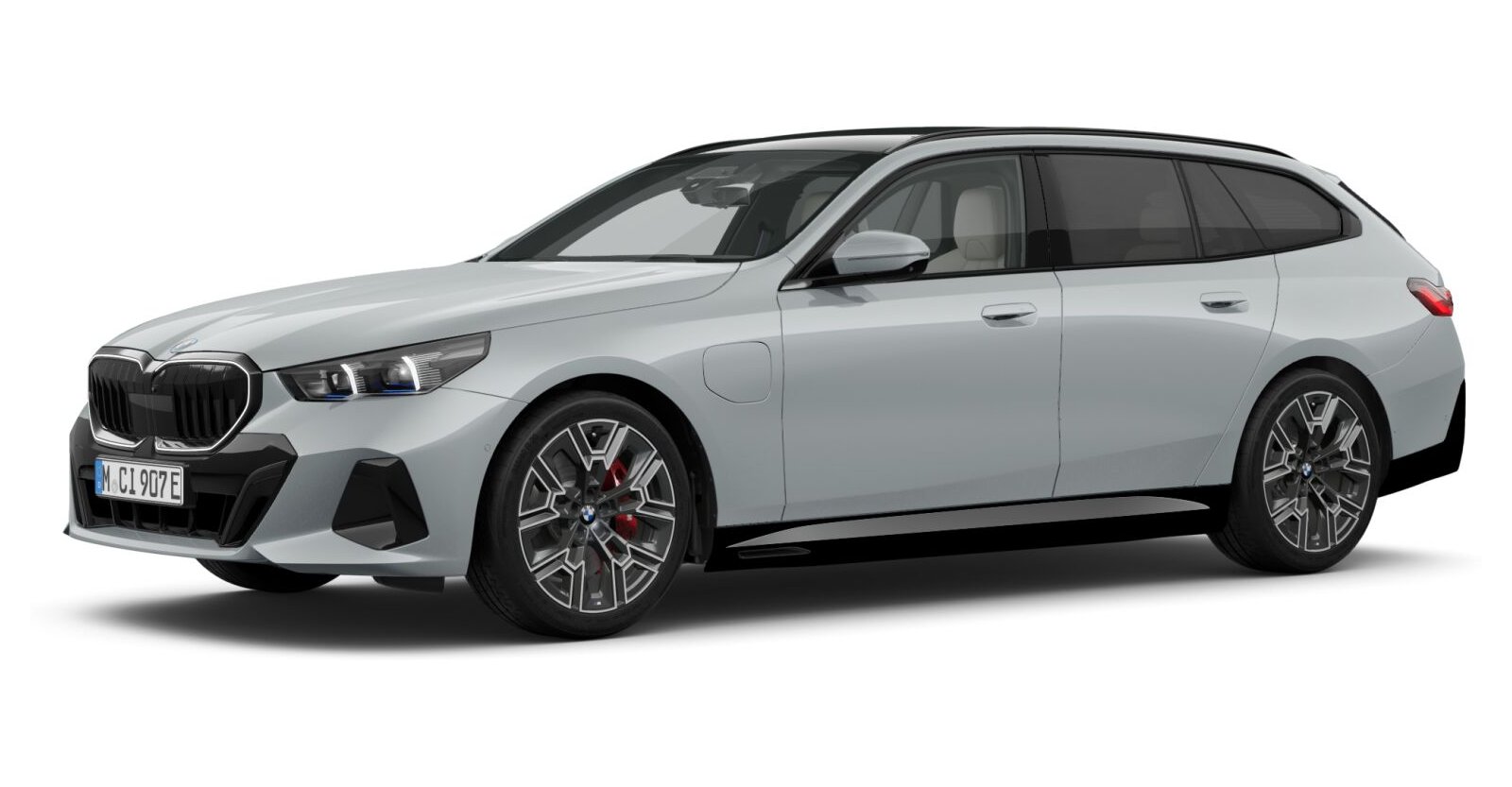 BMW BMW 5er in Grau von vorne
