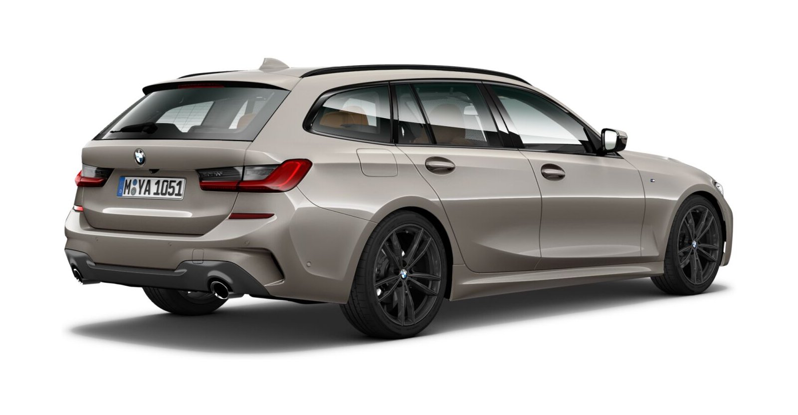 BMW BMW 3er in Grau von hinten BMW BMW 3er in Grau von hinten