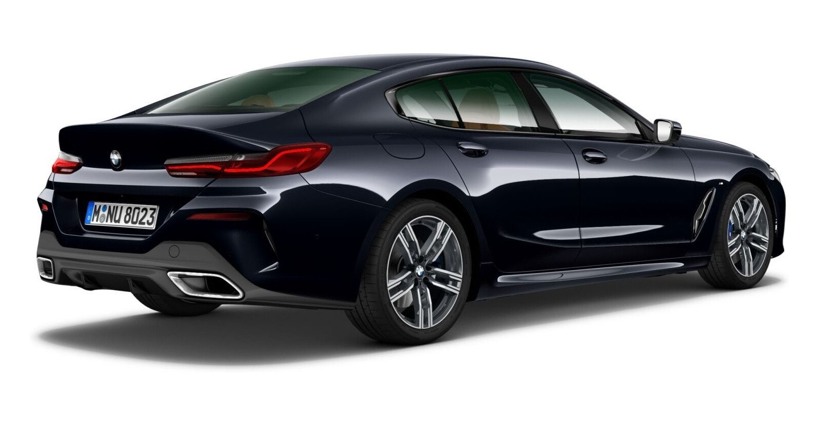 BMW BMW 8er in Schwarz von hinten BMW BMW 8er in Schwarz von hinten