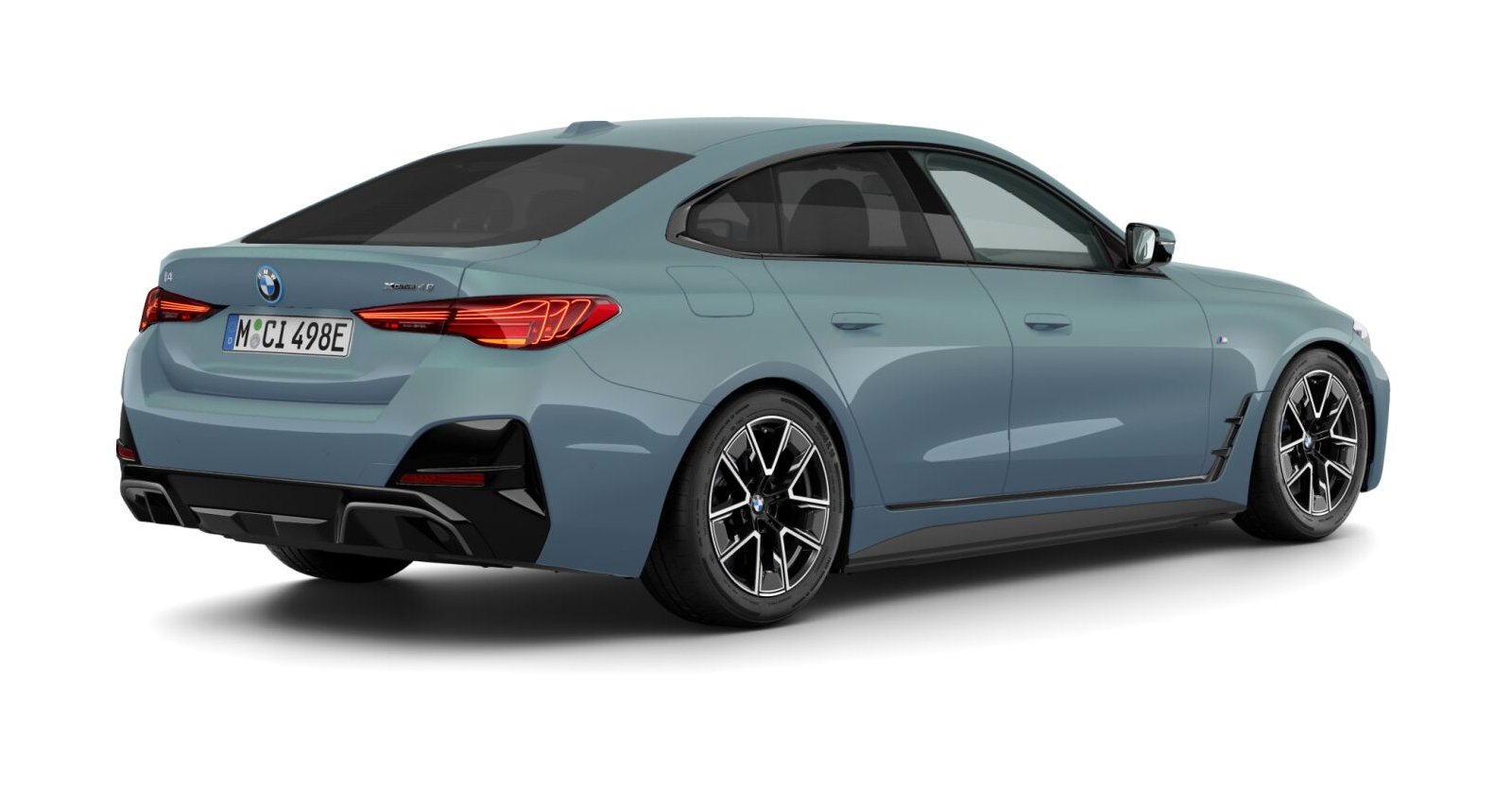 BMW BMW I in Grün von hinten