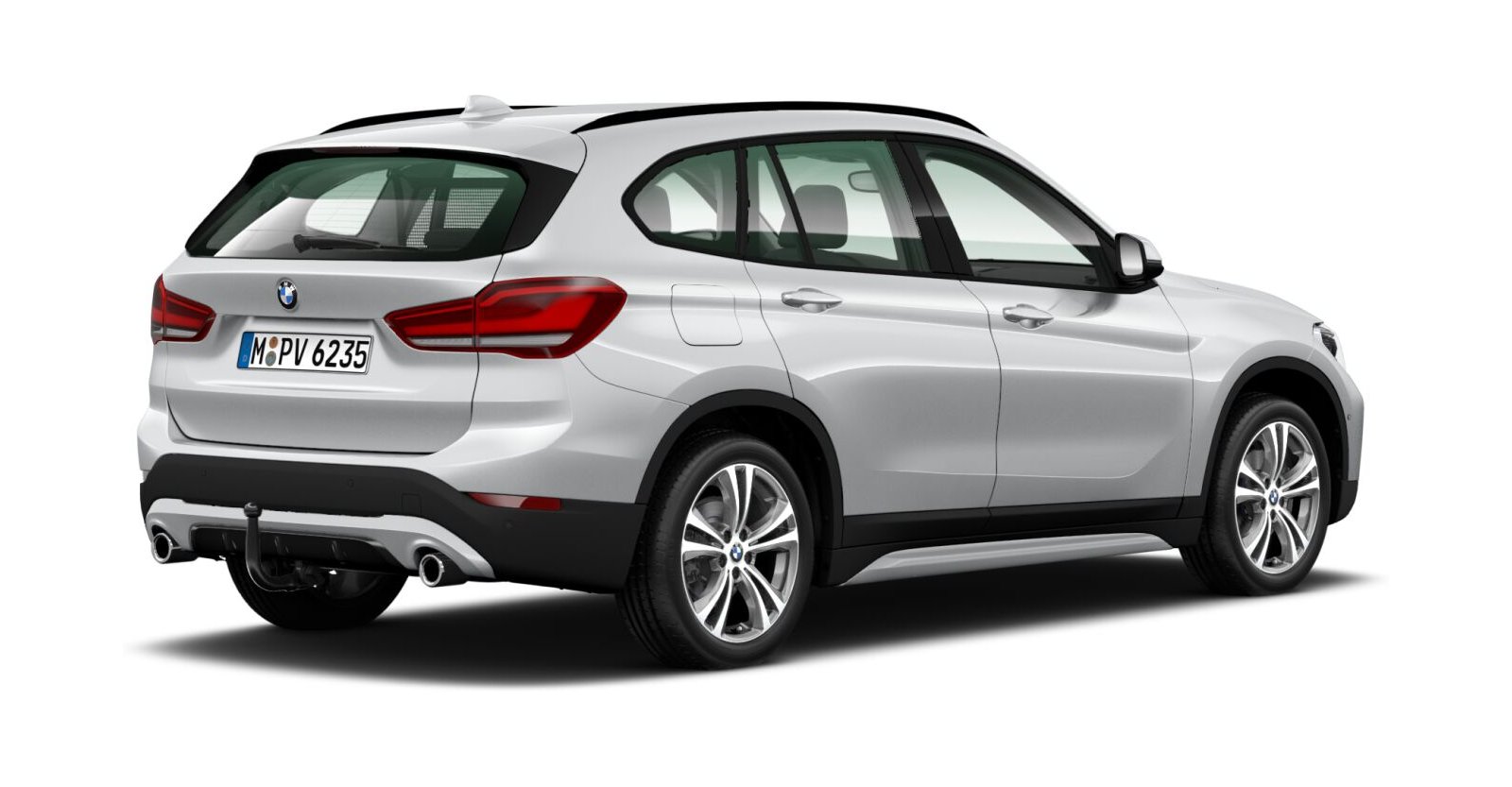 BMW BMW X in Silber von hinten BMW BMW X in Silber von hinten