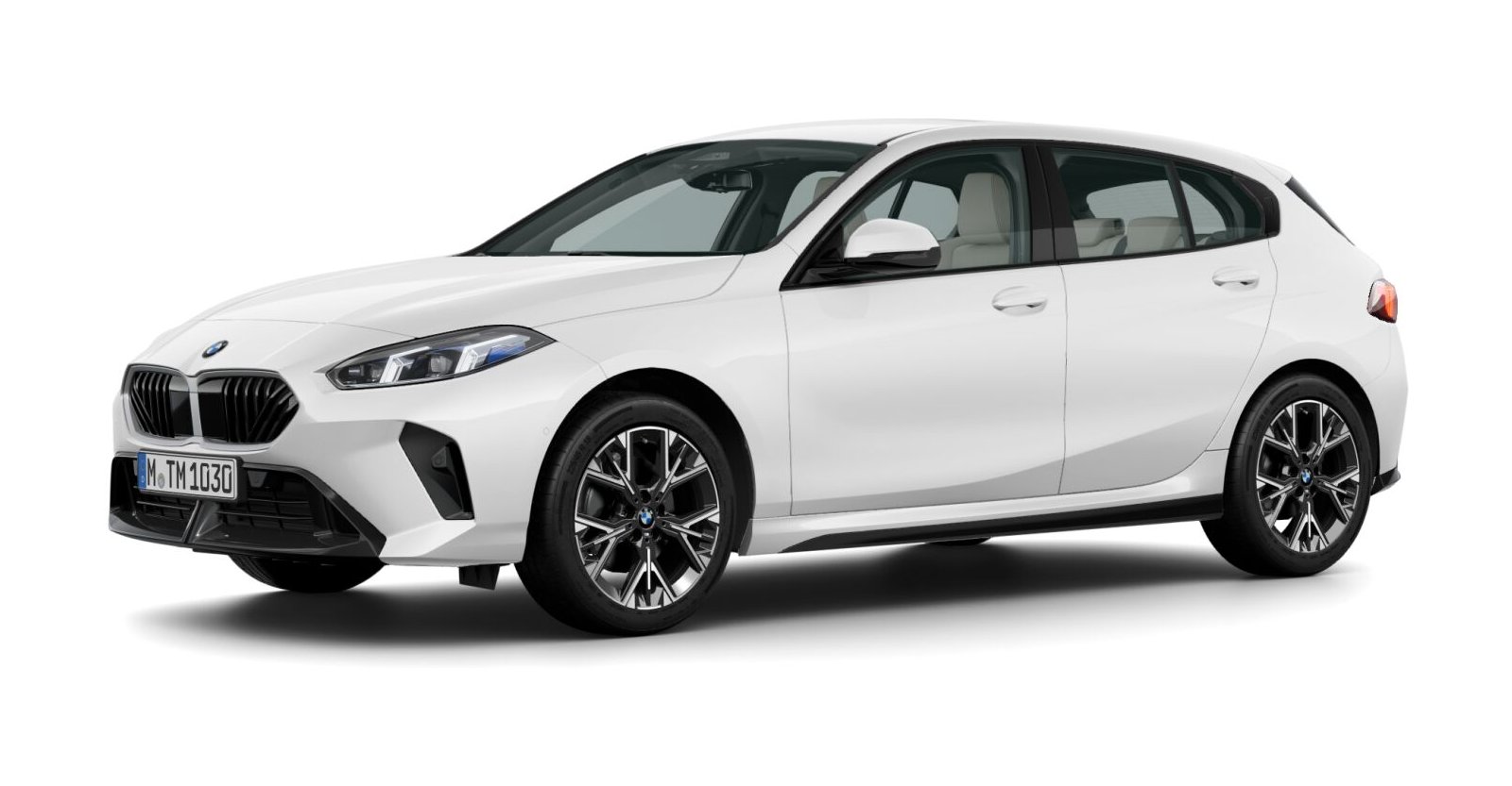 BMW BMW 1er in Weiß von vorne