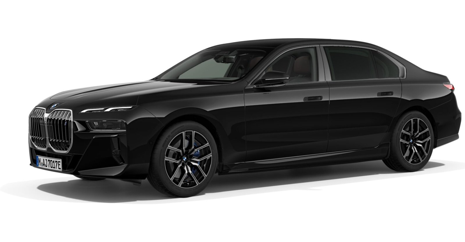 BMW BMW I in Schwarz von vorne BMW BMW I in Schwarz von vorne
