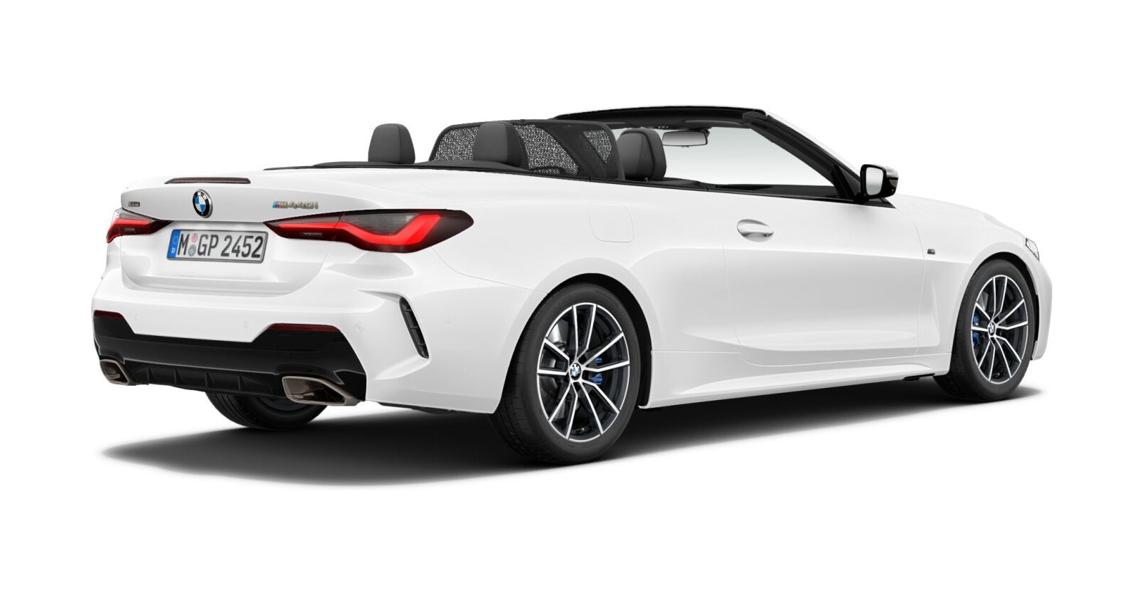 BMW BMW 4er in Weiß von hinten BMW BMW 4er in Weiß von hinten