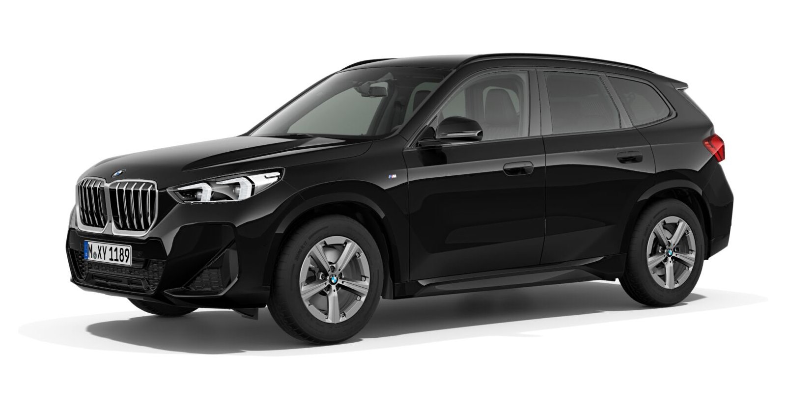 BMW X1 xDrive23d in Schwarz von vorne