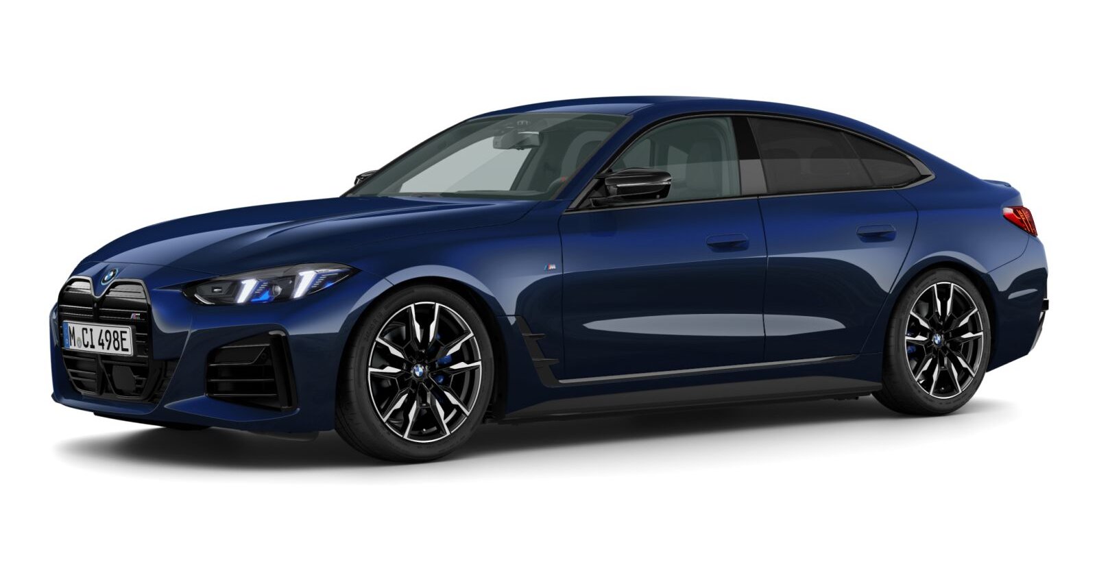 BMW BMW I in Blau von vorne