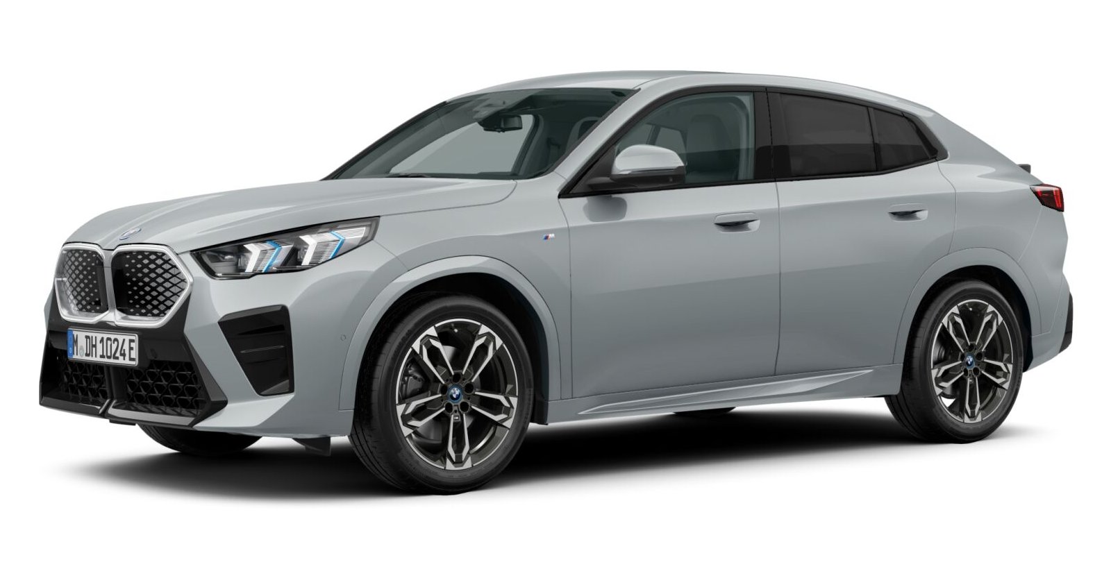 BMW iX2 xDrive30 in Grau von vorne BMW iX2 xDrive30 in Grau von vorne