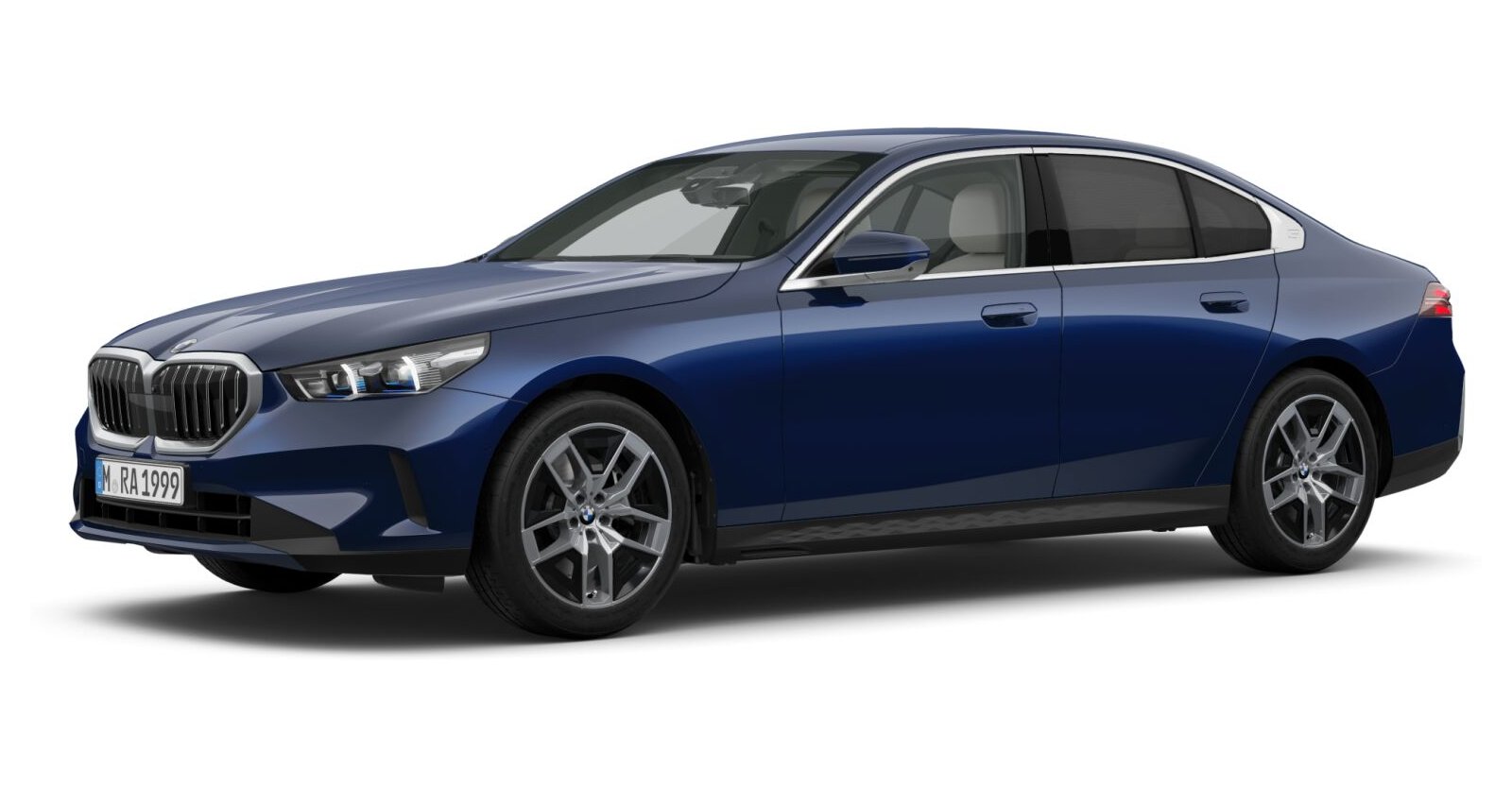 BMW BMW 5er in Blau von vorne