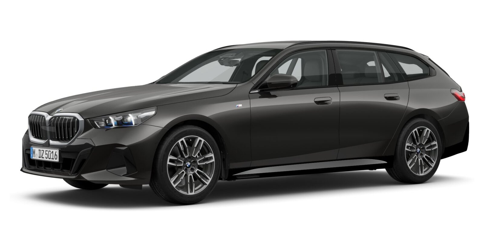 BMW 540d xDrive Touring in Grau von vorne