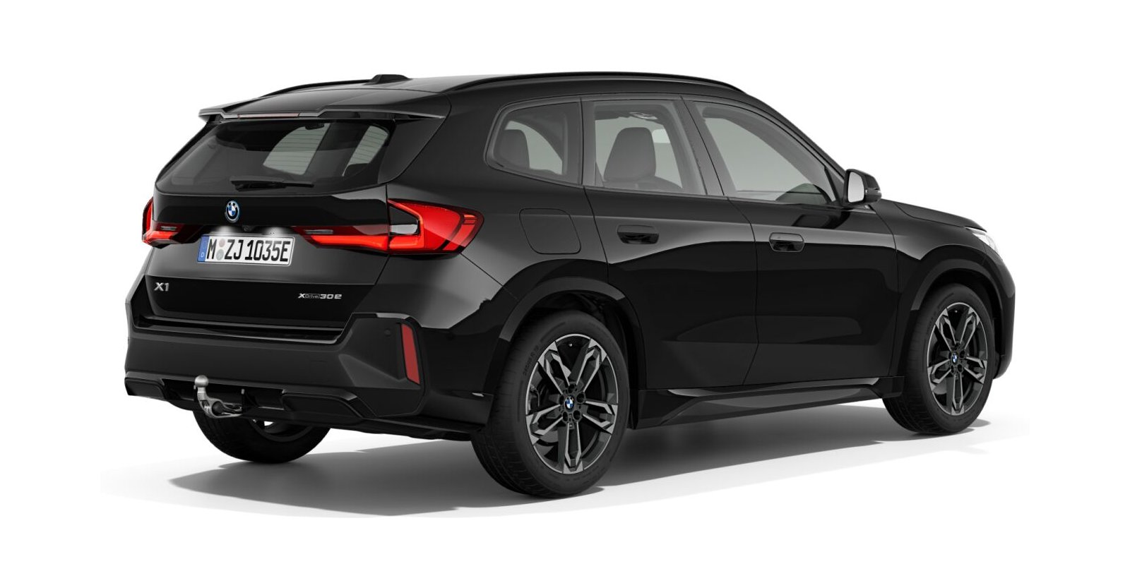 BMW BMW X in Schwarz von hinten
