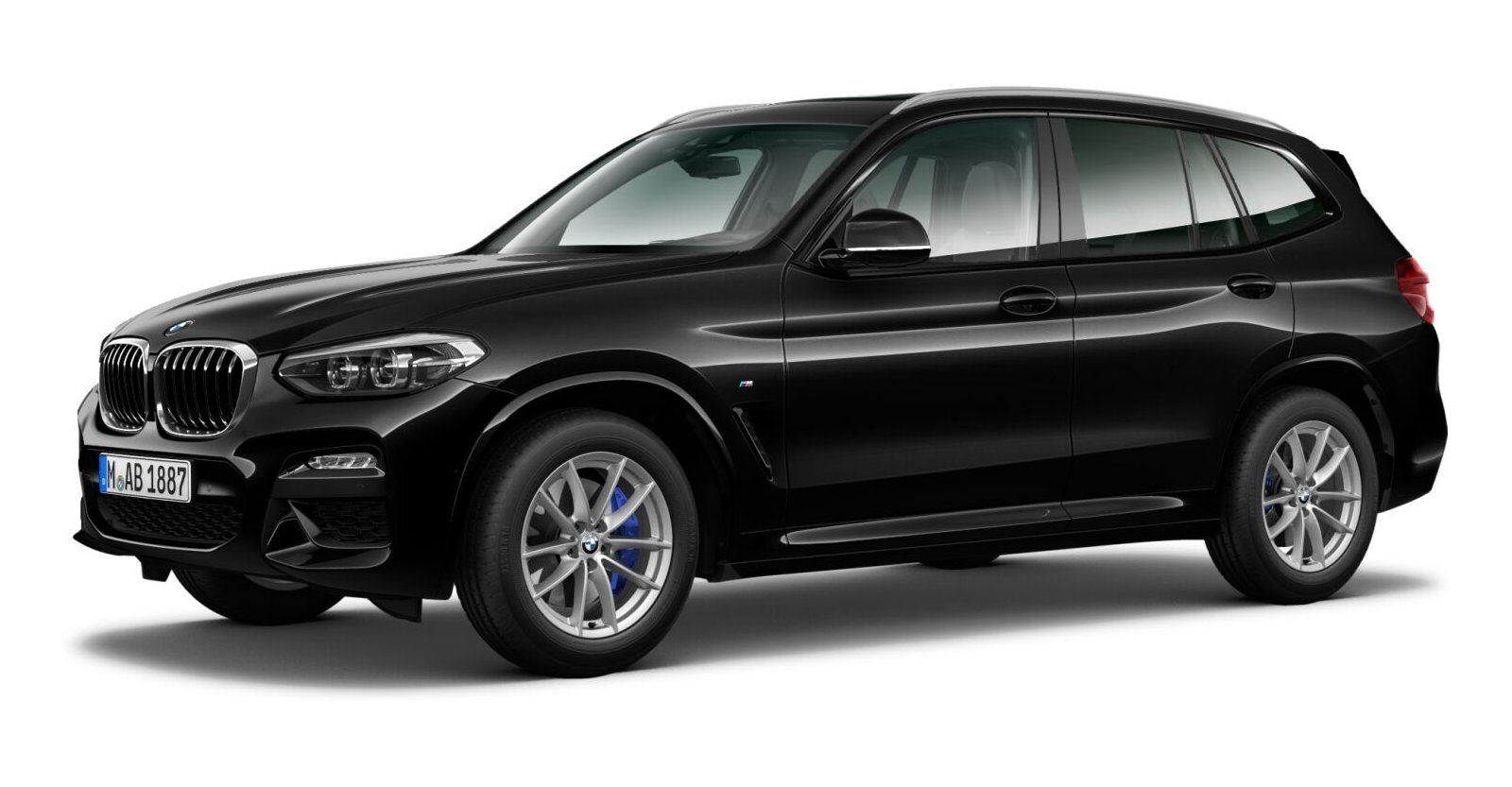 BMW X3 xDrive30d in Schwarz von vorne BMW X3 xDrive30d in Schwarz von vorne