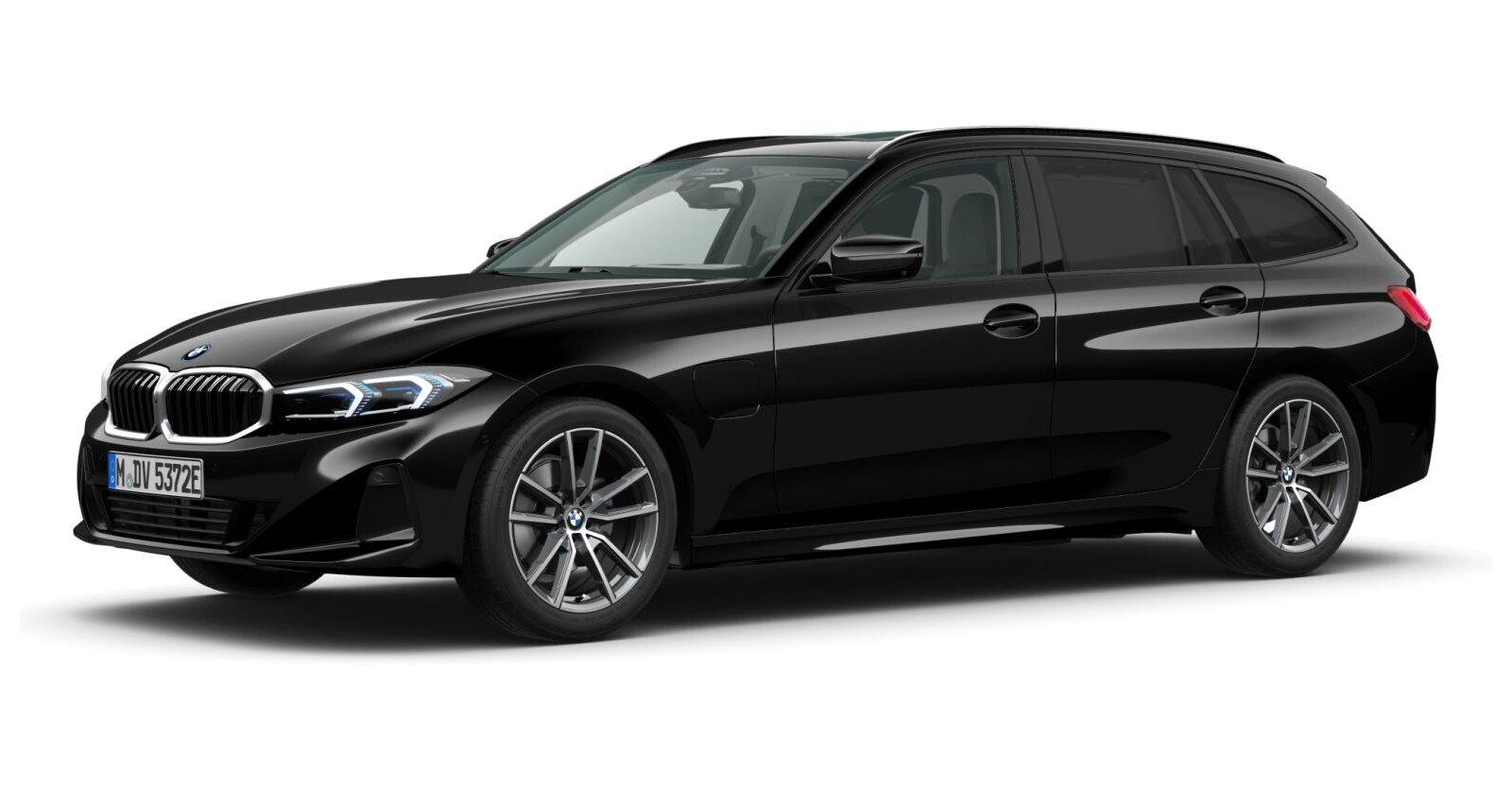 BMW BMW 3er in Schwarz von vorne
