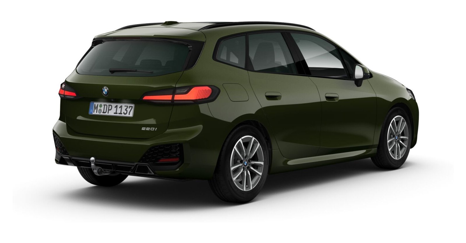 BMW BMW 2er in Grün von hinten