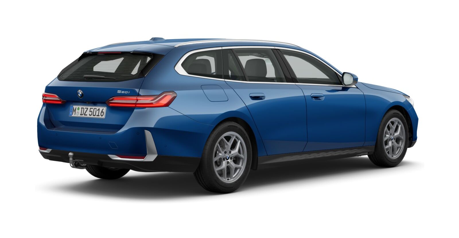BMW BMW 5er in Blau von hinten BMW BMW 5er in Blau von hinten