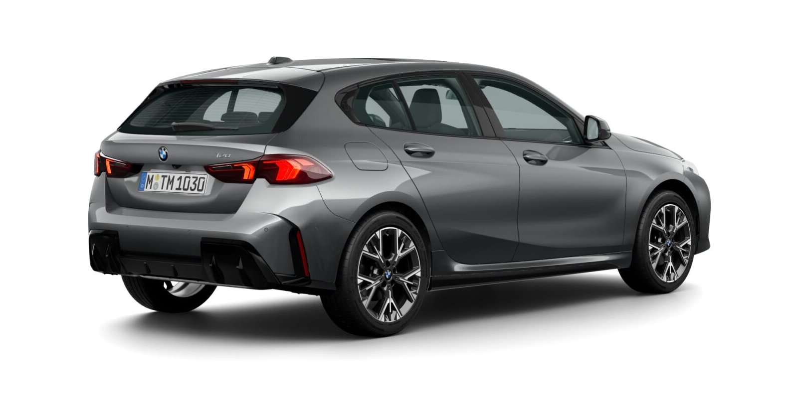 BMW BMW 1er in Grau von hinten