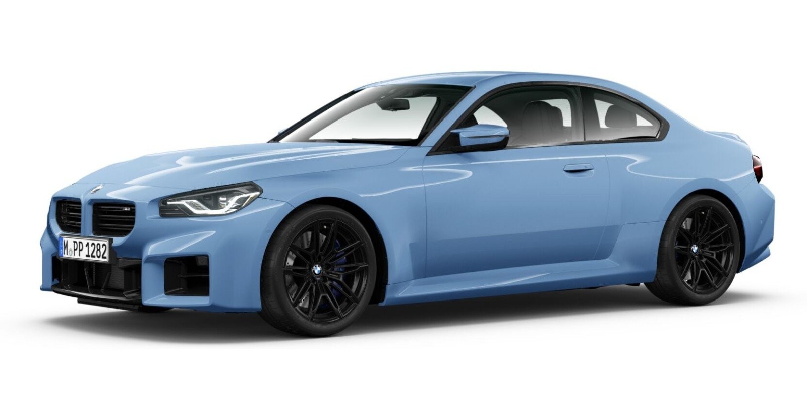 BMW M2 Coupé in Blau von vorne