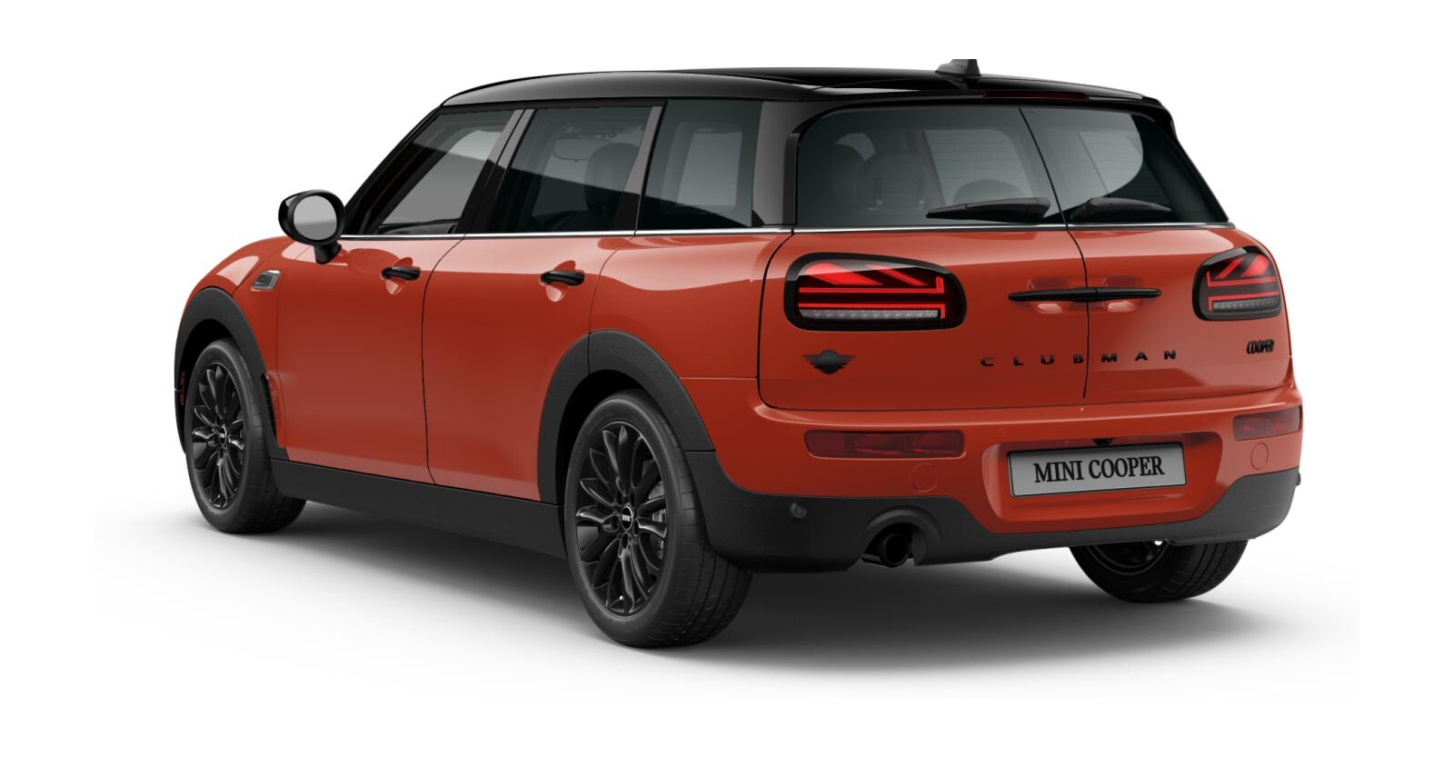 MINI MINI Clubman in Rot von hinten