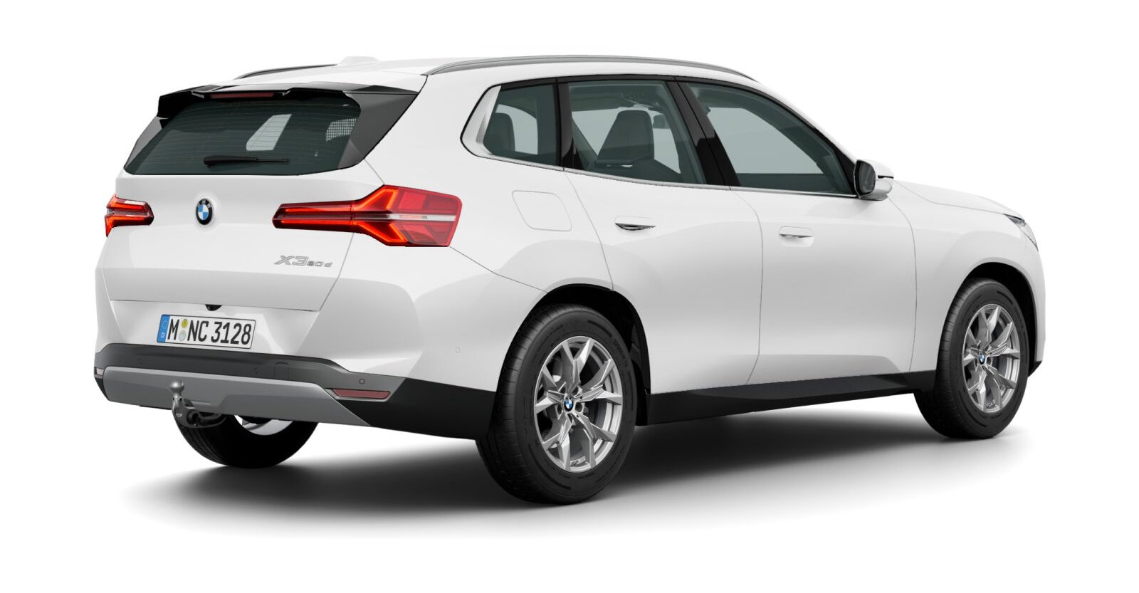 BMW BMW X in Weiß von hinten BMW BMW X in Weiß von hinten