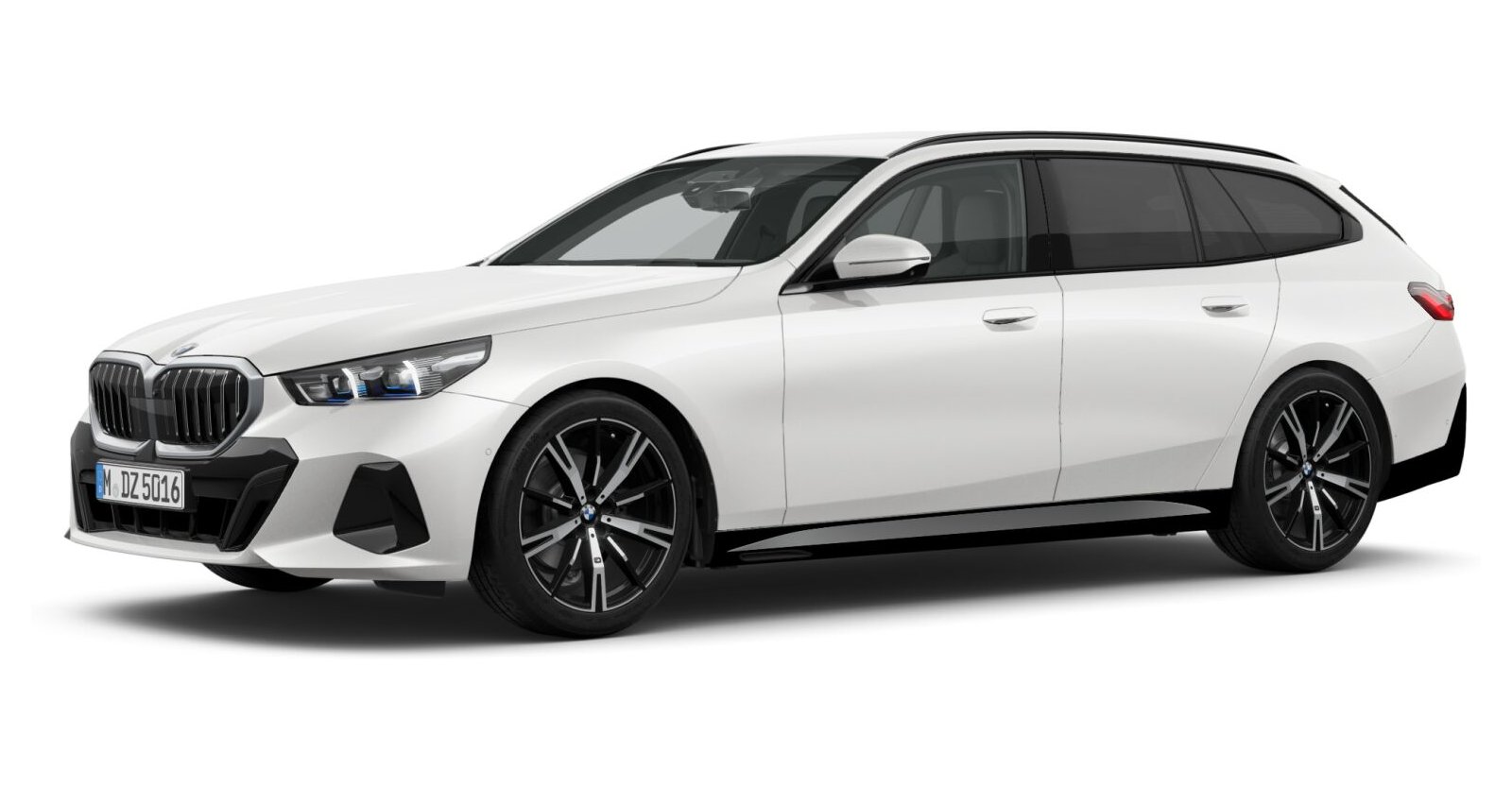 BMW BMW 5er in Weiß von vorne BMW BMW 5er in Weiß von vorne