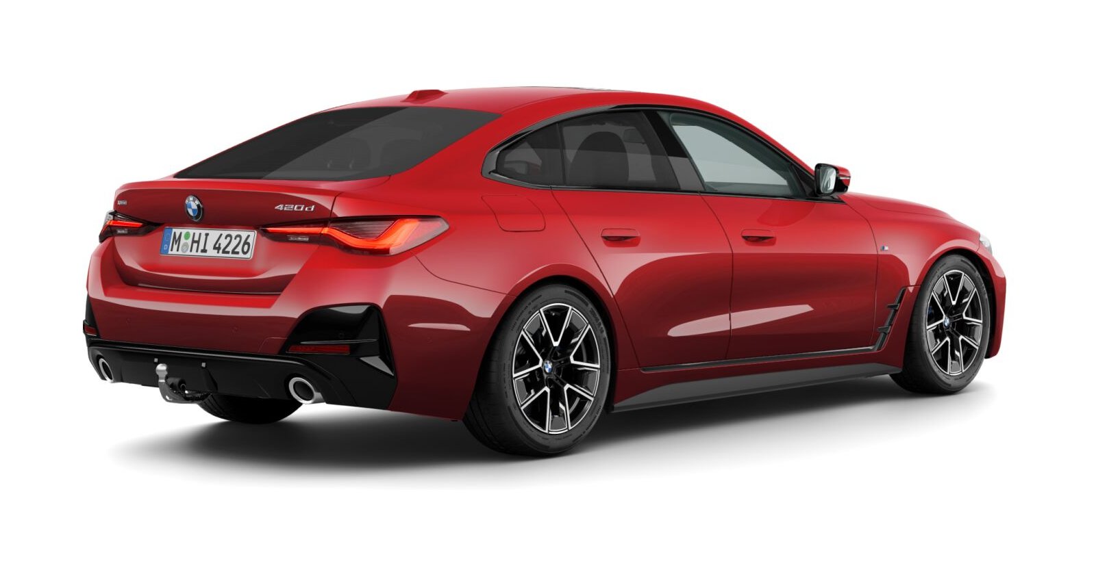 BMW BMW 4er in Rot von hinten BMW BMW 4er in Rot von hinten