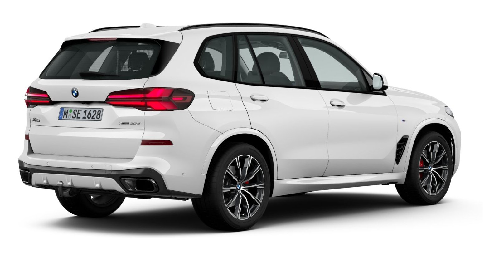 BMW BMW X in Weiß von hinten BMW BMW X in Weiß von hinten