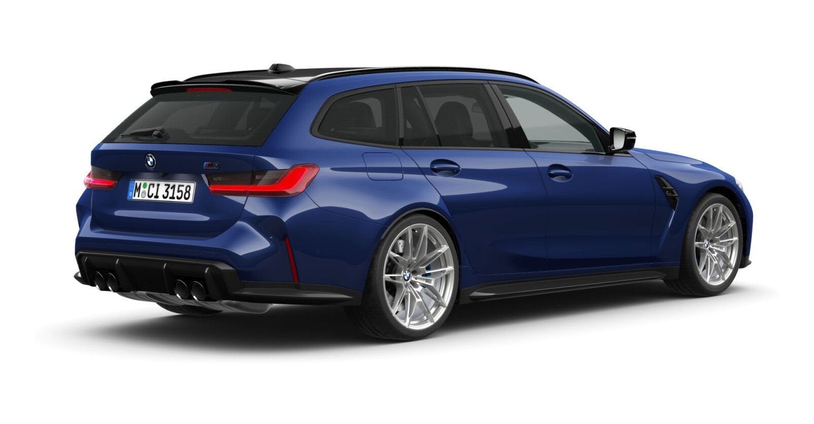 BMW BMW M in Blau von hinten