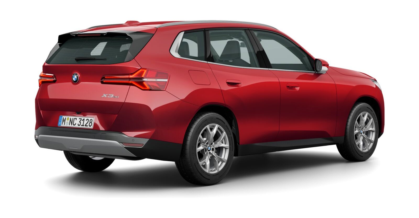 BMW BMW X in Rot von hinten BMW BMW X in Rot von hinten