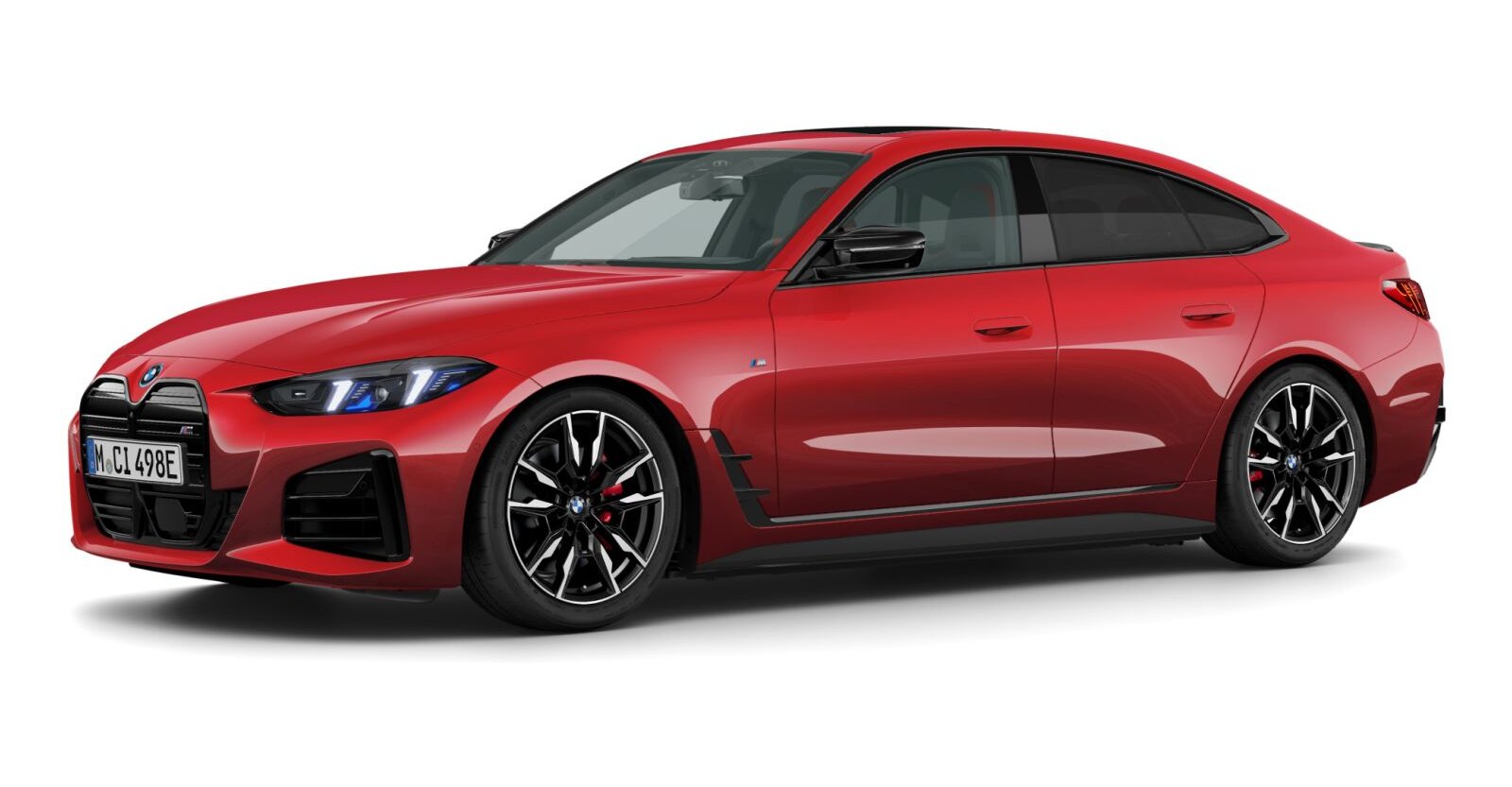 BMW BMW I in Rot von vorne
