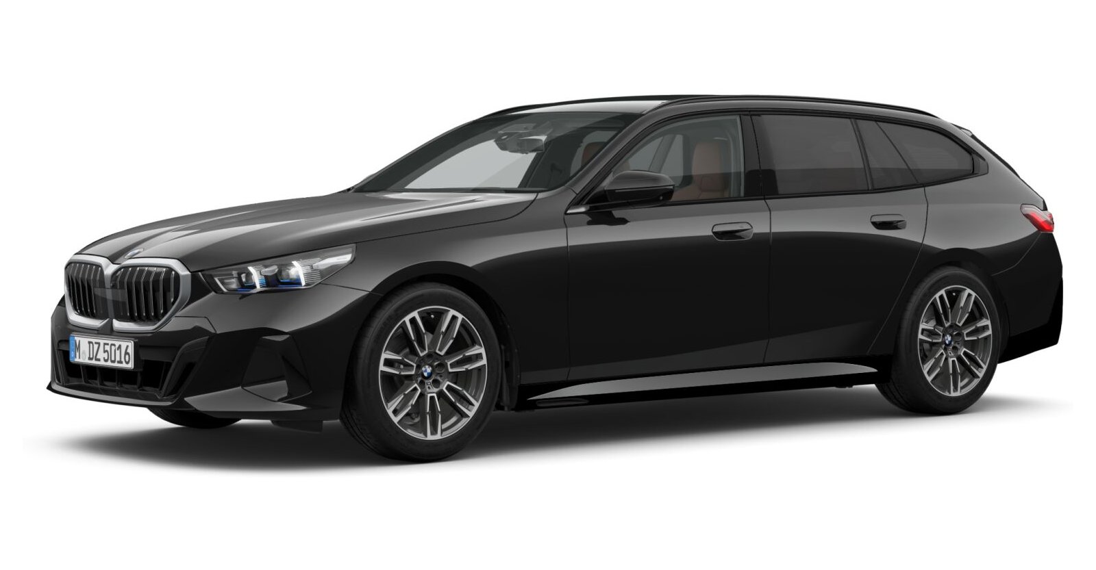 BMW BMW 5er in Schwarz von vorne