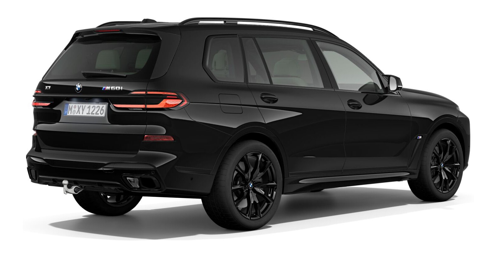 BMW BMW X in Schwarz von hinten