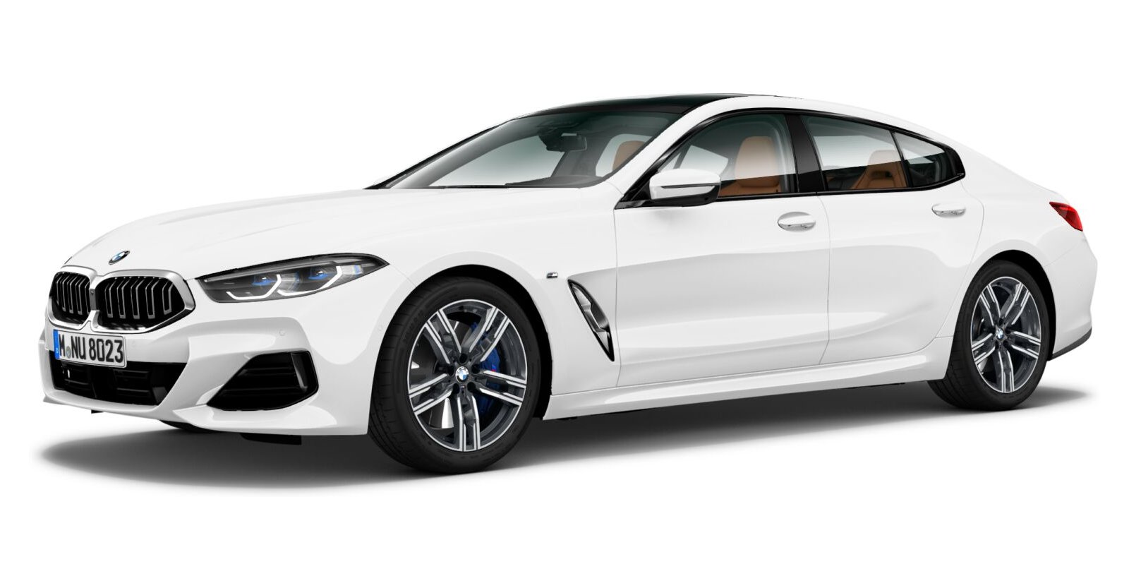BMW BMW 8er in Weiß von vorne BMW BMW 8er in Weiß von vorne