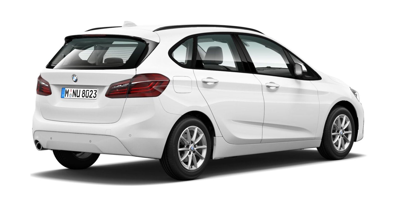 BMW BMW 2er in Weiß von hinten BMW BMW 2er in Weiß von hinten