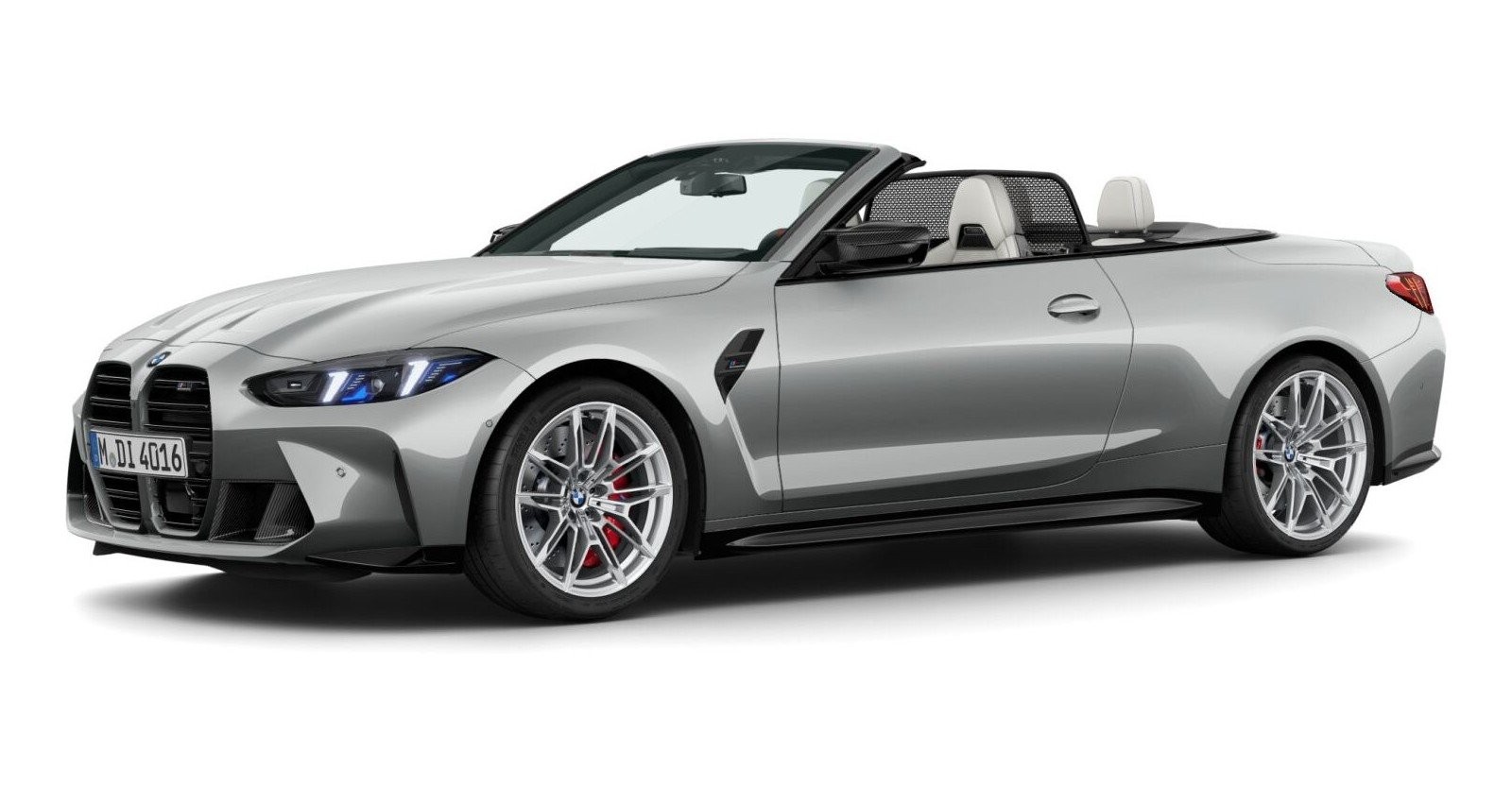 BMW M4 Competition Cabrio mit M xDrive in Individual von vorne BMW M4 Competition Cabrio mit M xDrive in Individual von vorne