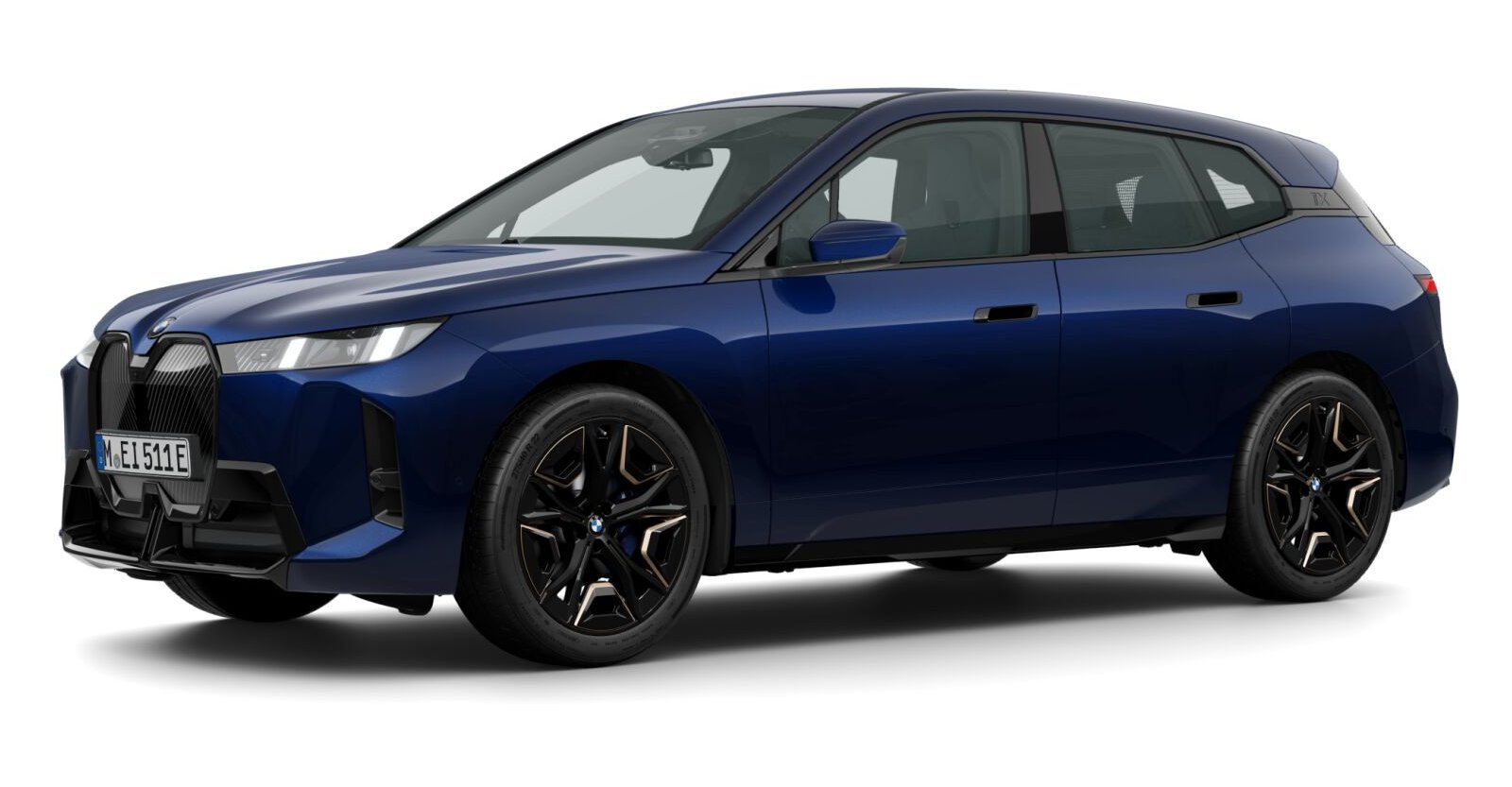 BMW BMW I in Blau von vorne