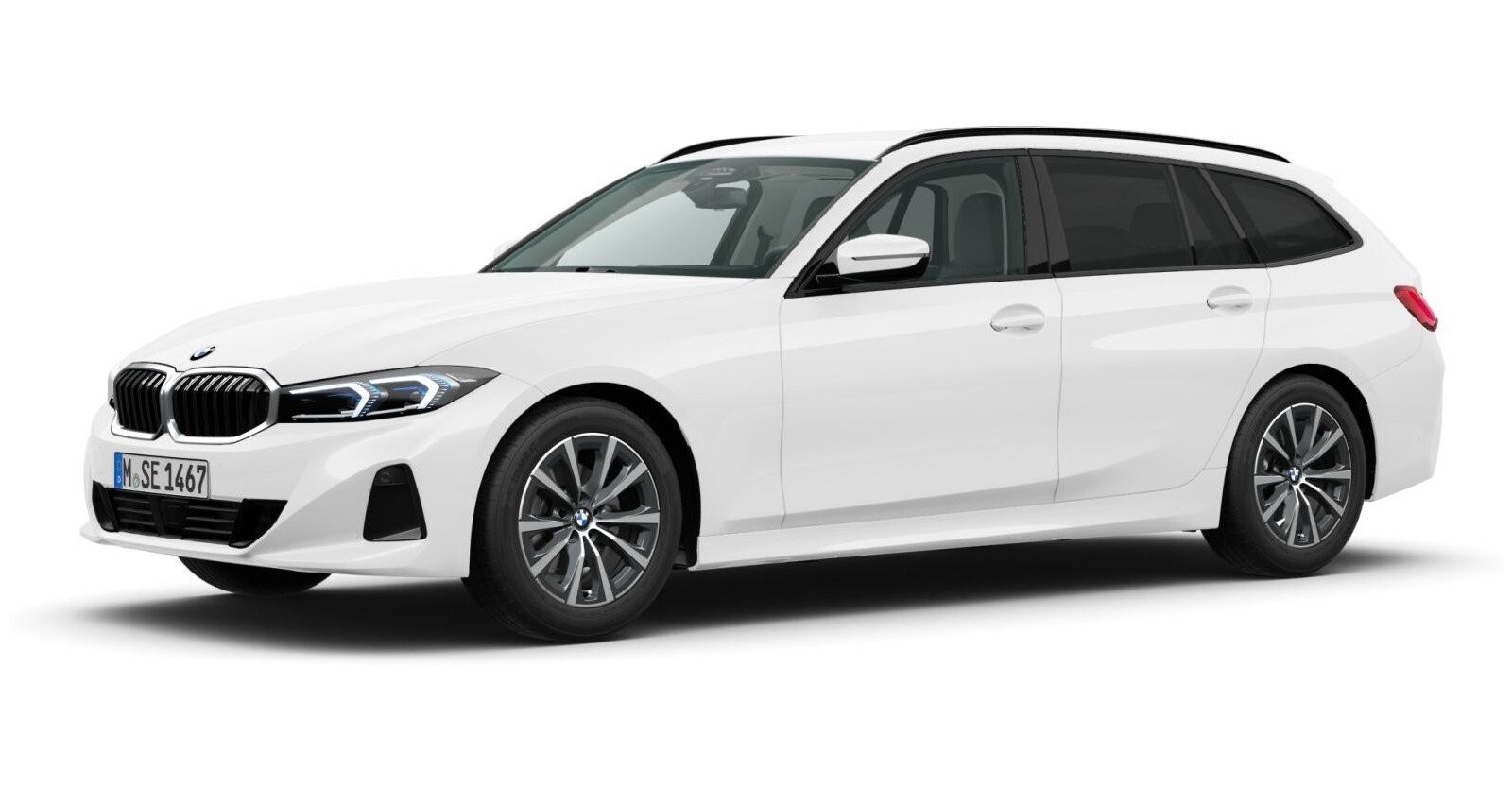 BMW BMW 3er in Weiß von vorne BMW BMW 3er in Weiß von vorne
