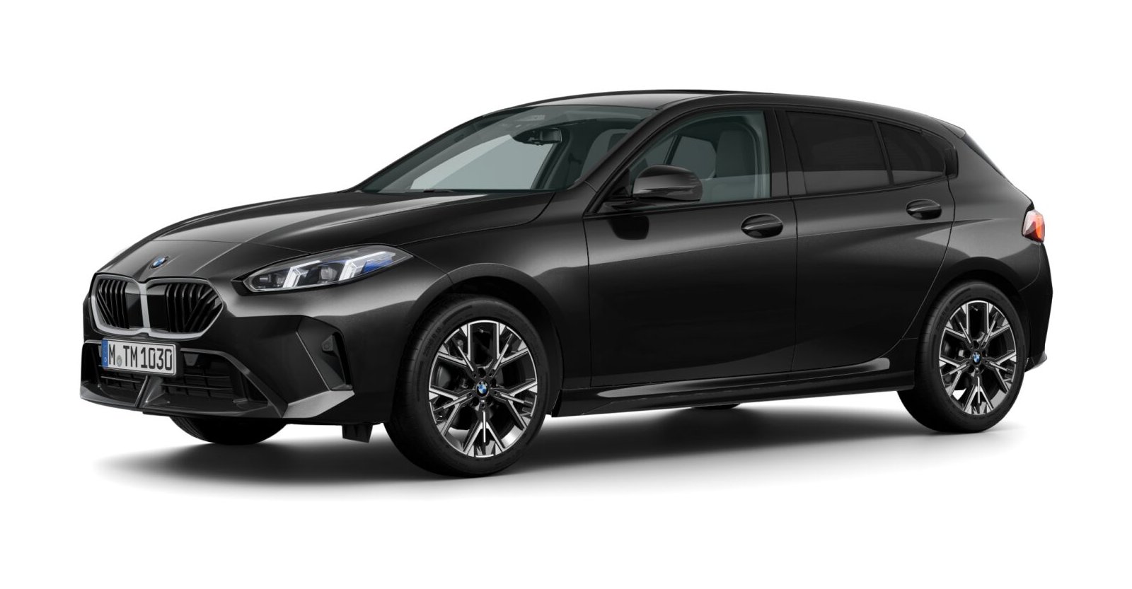 BMW BMW 1er in Schwarz von vorne
