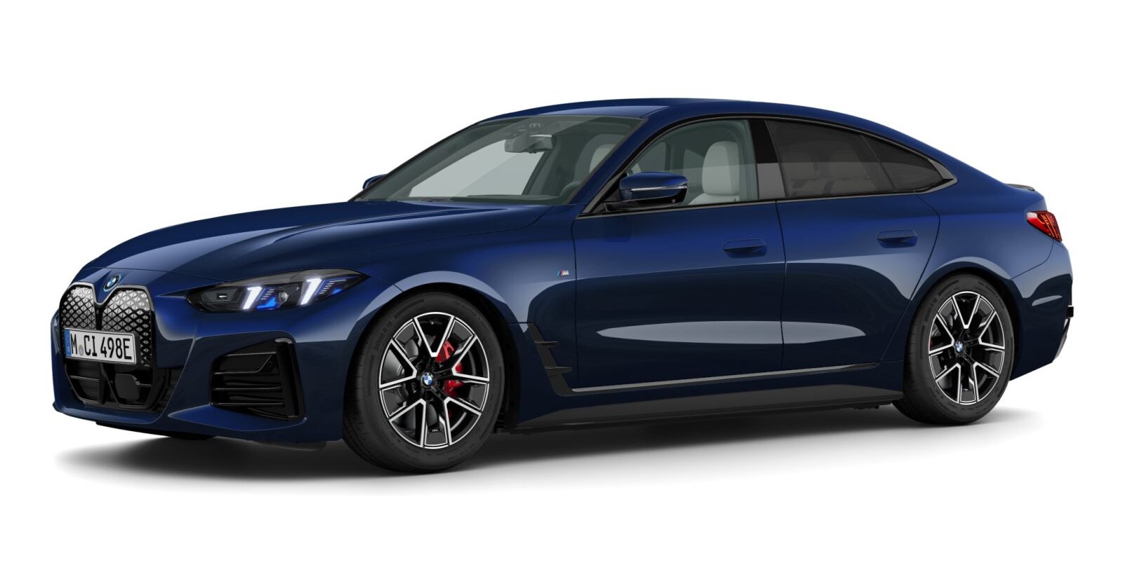 BMW BMW I in Blau von vorne BMW BMW I in Blau von vorne
