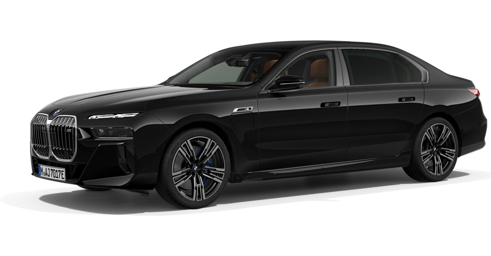 BMW BMW 7er in Schwarz von vorne BMW BMW 7er in Schwarz von vorne