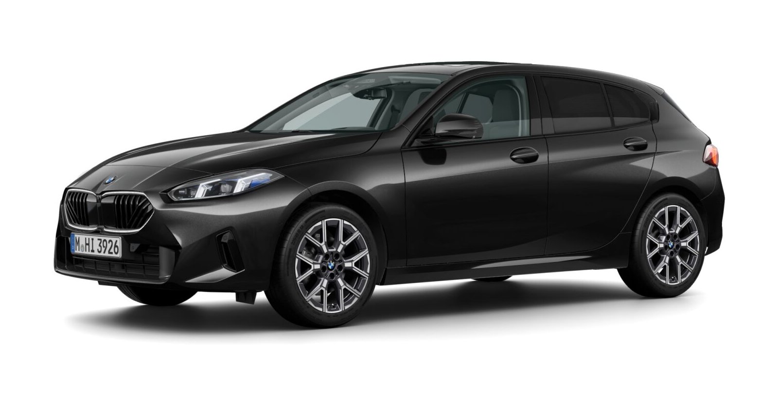 BMW BMW 1er in Schwarz von vorne