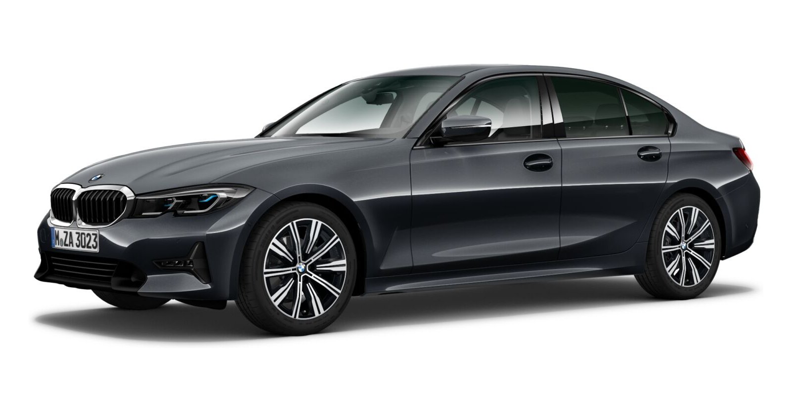 BMW 320i xDrive Limousine in Grau von vorne BMW 320i xDrive Limousine in Grau von vorne
